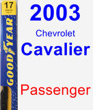 Passenger Wiper Blade for 2003 Chevrolet Cavalier - Premium