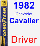 Driver Wiper Blade for 1982 Chevrolet Cavalier - Premium