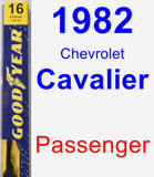 Passenger Wiper Blade for 1982 Chevrolet Cavalier - Premium