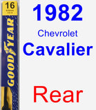 Rear Wiper Blade for 1982 Chevrolet Cavalier - Premium