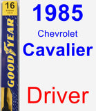 Driver Wiper Blade for 1985 Chevrolet Cavalier - Premium