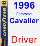 Driver Wiper Blade for 1996 Chevrolet Cavalier - Premium