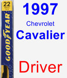 Driver Wiper Blade for 1997 Chevrolet Cavalier - Premium