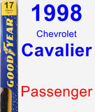 Passenger Wiper Blade for 1998 Chevrolet Cavalier - Premium