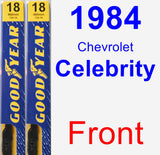Front Wiper Blade Pack for 1984 Chevrolet Celebrity - Premium