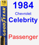 Passenger Wiper Blade for 1984 Chevrolet Celebrity - Premium