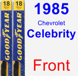 Front Wiper Blade Pack for 1985 Chevrolet Celebrity - Premium