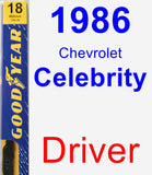 Driver Wiper Blade for 1986 Chevrolet Celebrity - Premium