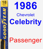 Passenger Wiper Blade for 1986 Chevrolet Celebrity - Premium