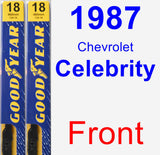 Front Wiper Blade Pack for 1987 Chevrolet Celebrity - Premium