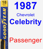 Passenger Wiper Blade for 1987 Chevrolet Celebrity - Premium