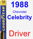 Driver Wiper Blade for 1988 Chevrolet Celebrity - Premium