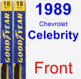 Front Wiper Blade Pack for 1989 Chevrolet Celebrity - Premium