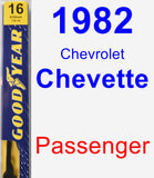 Passenger Wiper Blade for 1982 Chevrolet Chevette - Premium
