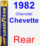 Rear Wiper Blade for 1982 Chevrolet Chevette - Premium