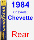 Rear Wiper Blade for 1984 Chevrolet Chevette - Premium