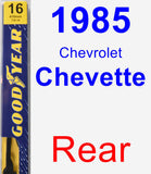 Rear Wiper Blade for 1985 Chevrolet Chevette - Premium