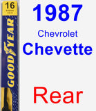 Rear Wiper Blade for 1987 Chevrolet Chevette - Premium