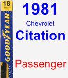 Passenger Wiper Blade for 1981 Chevrolet Citation - Premium