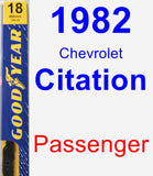 Passenger Wiper Blade for 1982 Chevrolet Citation - Premium