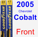 Front Wiper Blade Pack for 2005 Chevrolet Cobalt - Premium
