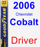 Driver Wiper Blade for 2006 Chevrolet Cobalt - Premium