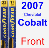 Front Wiper Blade Pack for 2007 Chevrolet Cobalt - Premium