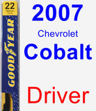 Driver Wiper Blade for 2007 Chevrolet Cobalt - Premium