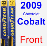 Front Wiper Blade Pack for 2009 Chevrolet Cobalt - Premium