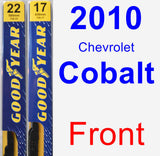 Front Wiper Blade Pack for 2010 Chevrolet Cobalt - Premium