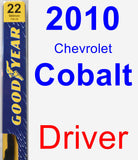 Driver Wiper Blade for 2010 Chevrolet Cobalt - Premium