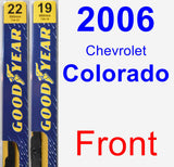 Front Wiper Blade Pack for 2006 Chevrolet Colorado - Premium