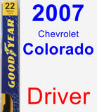 Driver Wiper Blade for 2007 Chevrolet Colorado - Premium