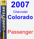 Passenger Wiper Blade for 2007 Chevrolet Colorado - Premium