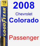 Passenger Wiper Blade for 2008 Chevrolet Colorado - Premium