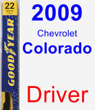 Driver Wiper Blade for 2009 Chevrolet Colorado - Premium
