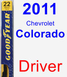 Driver Wiper Blade for 2011 Chevrolet Colorado - Premium