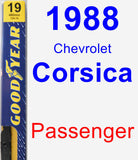 Passenger Wiper Blade for 1988 Chevrolet Corsica - Premium