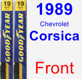 Front Wiper Blade Pack for 1989 Chevrolet Corsica - Premium