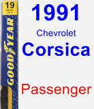 Passenger Wiper Blade for 1991 Chevrolet Corsica - Premium