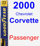Passenger Wiper Blade for 2000 Chevrolet Corvette - Premium