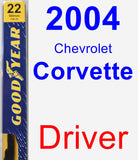 Driver Wiper Blade for 2004 Chevrolet Corvette - Premium