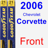 Front Wiper Blade Pack for 2006 Chevrolet Corvette - Premium