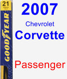 Passenger Wiper Blade for 2007 Chevrolet Corvette - Premium
