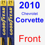 Front Wiper Blade Pack for 2010 Chevrolet Corvette - Premium