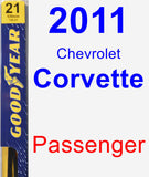 Passenger Wiper Blade for 2011 Chevrolet Corvette - Premium