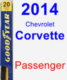 Passenger Wiper Blade for 2014 Chevrolet Corvette - Premium