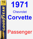 Passenger Wiper Blade for 1971 Chevrolet Corvette - Premium