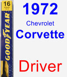 Driver Wiper Blade for 1972 Chevrolet Corvette - Premium