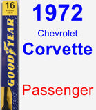 Passenger Wiper Blade for 1972 Chevrolet Corvette - Premium